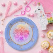 Floral Blues Abstract Pascha Seder Bord (Feest)