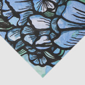 Floral Blues Tissuepapier (Detail)