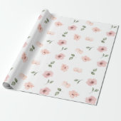 Floral Blush Cadeaupapier (Uitgerold)