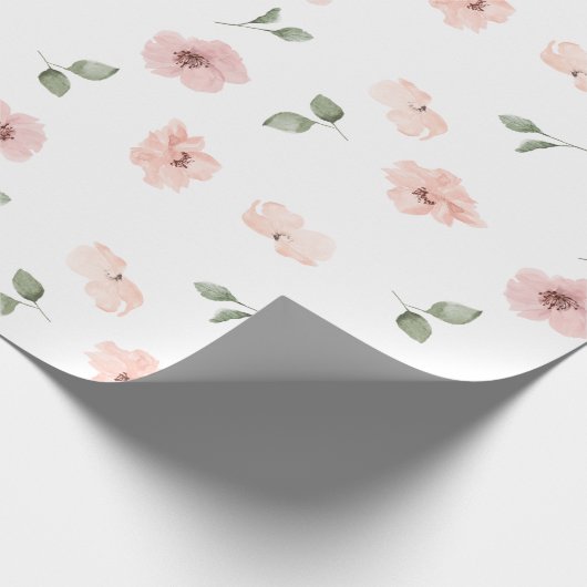 Floral Blush Cadeaupapier (Hoek)