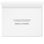 Floral Blush en Roos Gold Weddenschap Hartelijk da (Binnen Horizontaal (Onder))