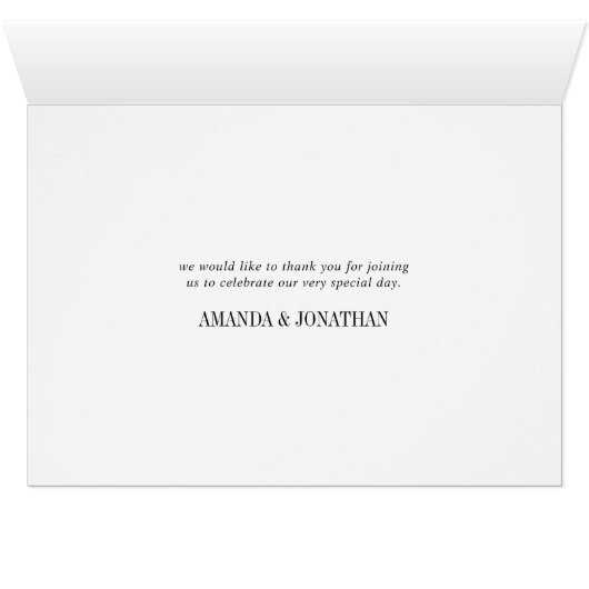 Floral Blush en Roos Gold Weddenschap Hartelijk da (Binnen Horizontaal (Onder))