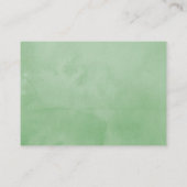 Floral Blush en Sage Baby shower Diaper Raffle Informatiekaartje (Achterkant)