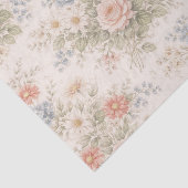 Floral Blush Garden Heirloom Pattern Tissuepapier (Detail)