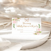 Floral blush goud raden hoeveel vlinderkussen er z informatiekaartje