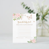 Floral blush goudvlinder raadt het baby voedsel aa (Staand voorkant)