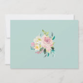 Floral Blush Greenery Eucalyptus Rehearsal Dinner Kaart (Achterkant)