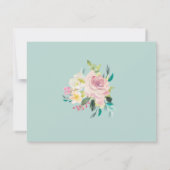 Floral Blush Greenery Eucalyptus zal je mijn Kaart (Achterkant)