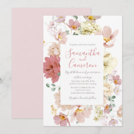 Floral Blush Greenery Wedding