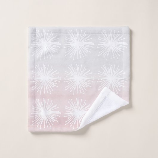 Floral Blush Grey  Bad Handdoek (Wasdoekje)