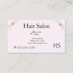 Floral Blush, Hair Salon, Beauty Salon Visitekaartje