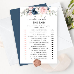 Floral blush marine zei dat ze vrijgezellenfeest z