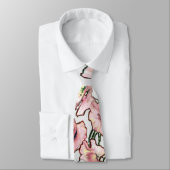 Floral-blush Necktie |Trendy Floral Wedding Stropd Stropdas (Gebonden)