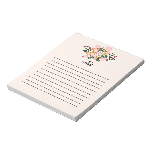 Floral Blush Notitieblok (Linkerzijde)