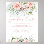 Floral blush Pacifier jachtgame Poster (Voorkant)