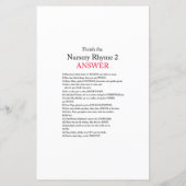 Floral Blush Pink and Gold Baby shower Game PRINT (Achterkant)