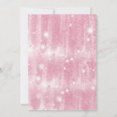 Floral Blush Pink Dress 15th Birthday Quinceanera Kaart (Achterkant)