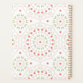 Floral Blush Pink Mandala Monogrammed Planner (Achterkant)
