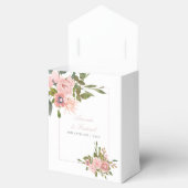 Floral Blush Pink Roses Wedding bedankt Bedankdoosjes (Geopend)