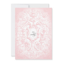 Floral Blush Pink Vintage Weddenschap