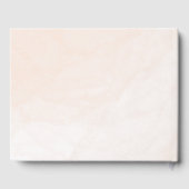 Floral Blush Roze Bruiloft Gastenboek (Achterkant)