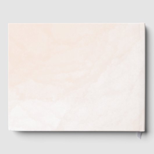 Floral Blush Roze Bruiloft Gastenboek (Achterkant)