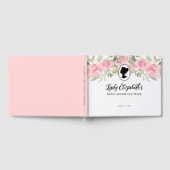Floral Blush Roze  Regency Vrijgezellenfeest Gastenboek (Volledig)