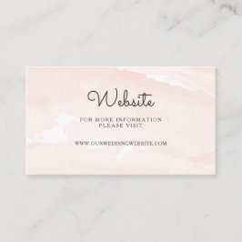 Floral Blush Wedding Website Invoegen Kaart