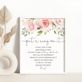 Floral blush zet een ring op het poster van het sp