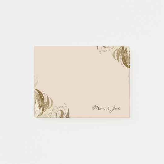 Floral Boarder Prints Gepersonaliseerd Post-it® Notes (Voorkant)