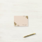 Floral Boarder Prints Gepersonaliseerd Post-it® Notes (Op bureau)