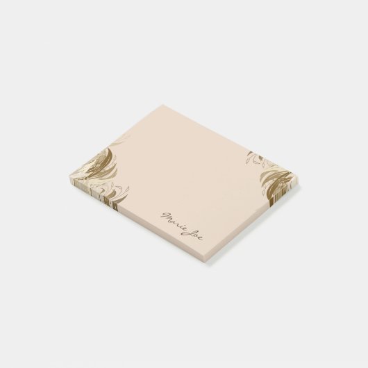  Floral Boarder Prints Gepersonaliseerd Post-it® Notes (Schuin)