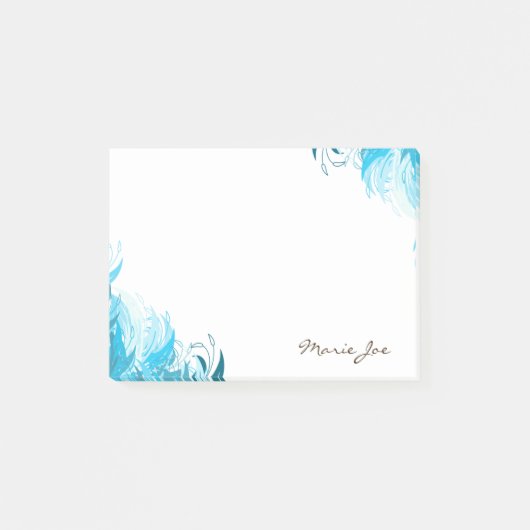 Floral Boarder Prints Gepersonaliseerd Post-it® Notes (Voorkant)