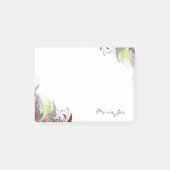 Floral Boarder Prints Gepersonaliseerd Post-it® Notes (Voorkant)