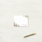 Floral Boarder Prints Gepersonaliseerd Post-it® Notes (Op bureau)