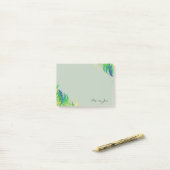 Floral Boarder Prints Gepersonaliseerd Post-it® Notes (Op bureau)