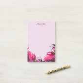 Floral Boarder Prints Gepersonaliseerd Post-it® Notes (Op bureau)