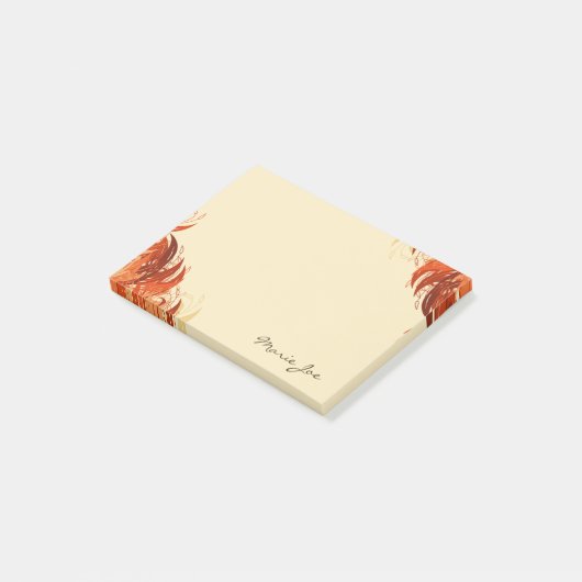  Floral Boarder Prints Gepersonaliseerd Post-it® Notes (Schuin)