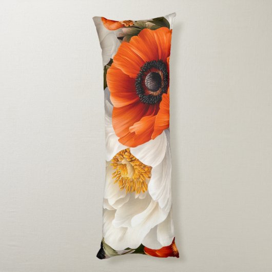 Floral Body Pillow Lichaamskussen (Achterkant (Verticaal))