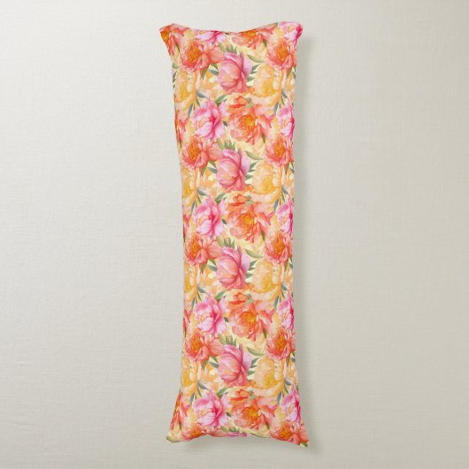 Floral Body Pillow Lichaamskussen (Voorkant Verticaal)