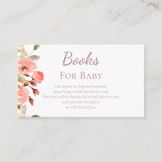 Floral | Boeken voor Baby | Informatiekaartje (Voorkant)