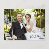 Floral Boerderij laarzen rustieke bruiloft dank u  Briefkaart (Achterkant)