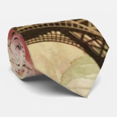  Floral Bohemian Chic Paris Eiffel Tower Stropdas (Opgerold)
