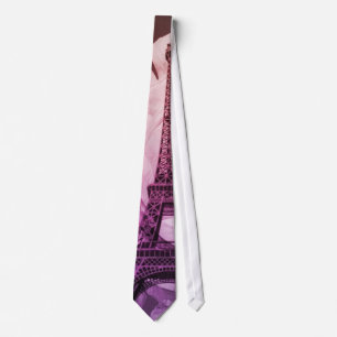 Floral Bohemian Chic Paris Eiffel Tower Stropdas