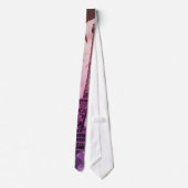 Floral Bohemian Chic Paris Eiffel Tower Stropdas (Achterkant)