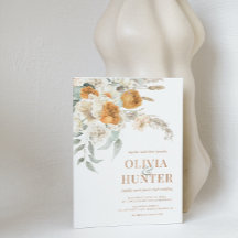 Floral Bohemian Modern Terracotta Wedding