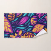 Floral Boho Abstract colorful 12 Bad Handdoek (Handdoek)