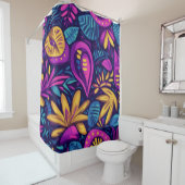 Floral Boho Abstract kleurrijk 14 Douchegordijn (In situ)