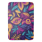 Floral Boho Abstract kleurrijk 3 Badmat (Voorkant Verticaal)
