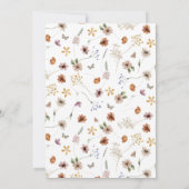 Floral Boho Baby shower Uitnodiging (Achterkant)